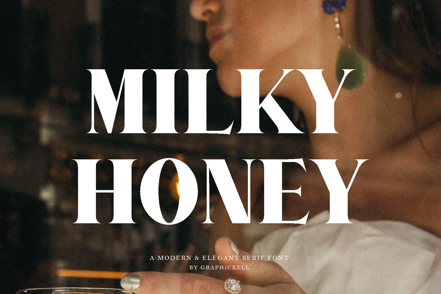 Przykład czcionki Milky Honey