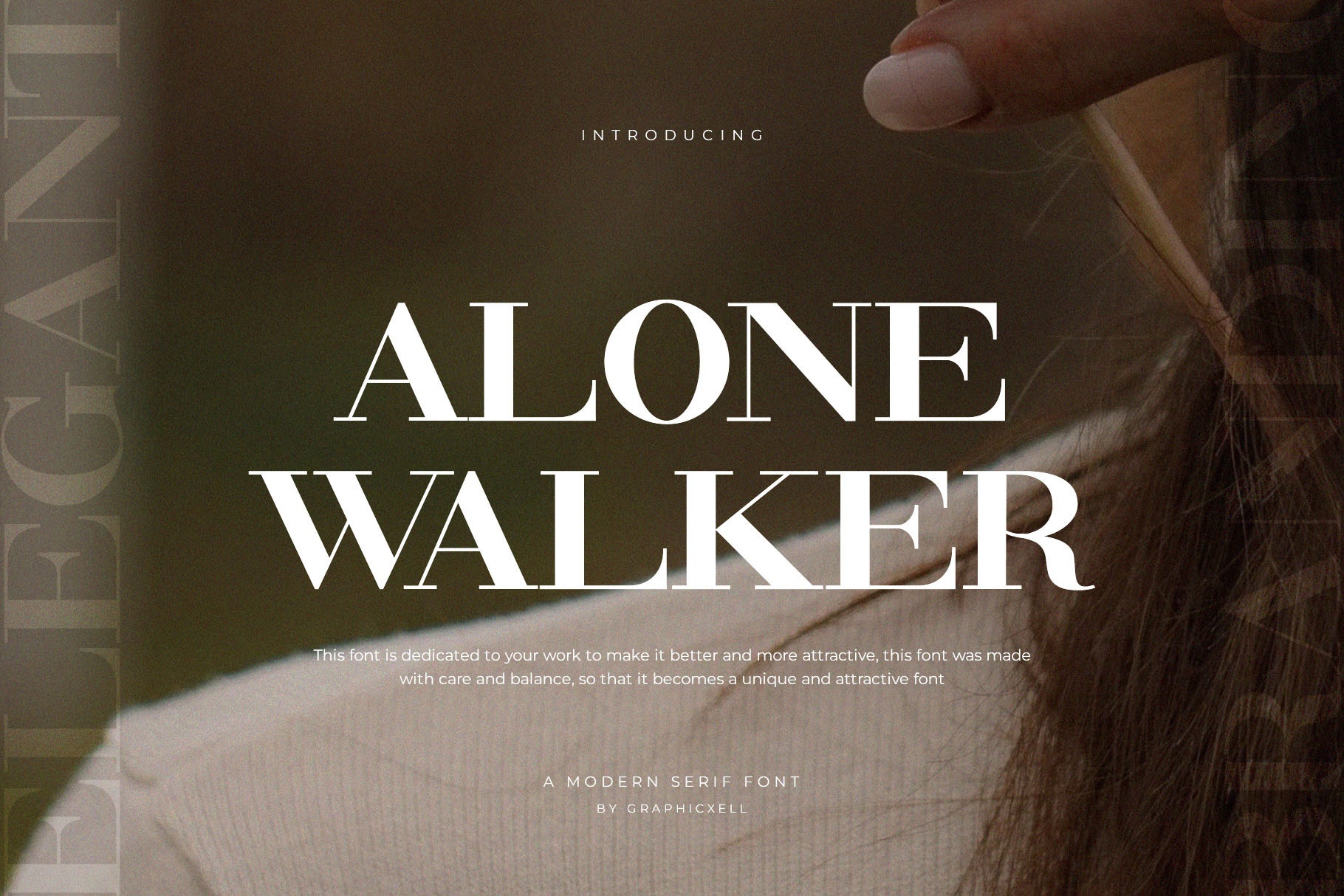 Przykład czcionki Alone Walker