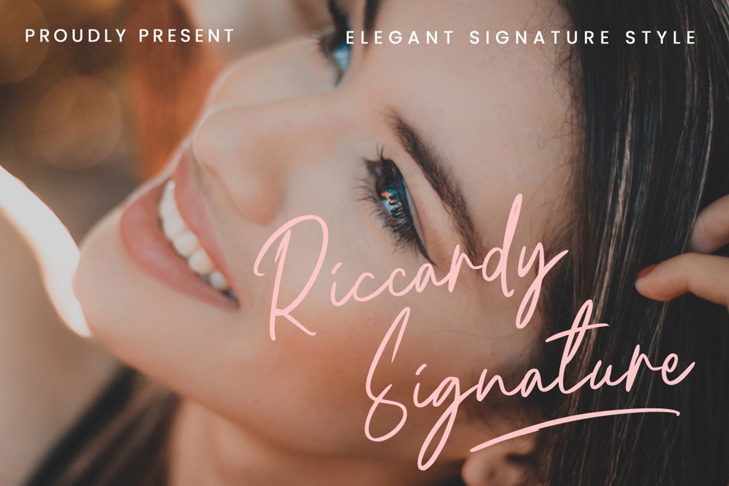 Przykład czcionki Riccardy Signature Regular