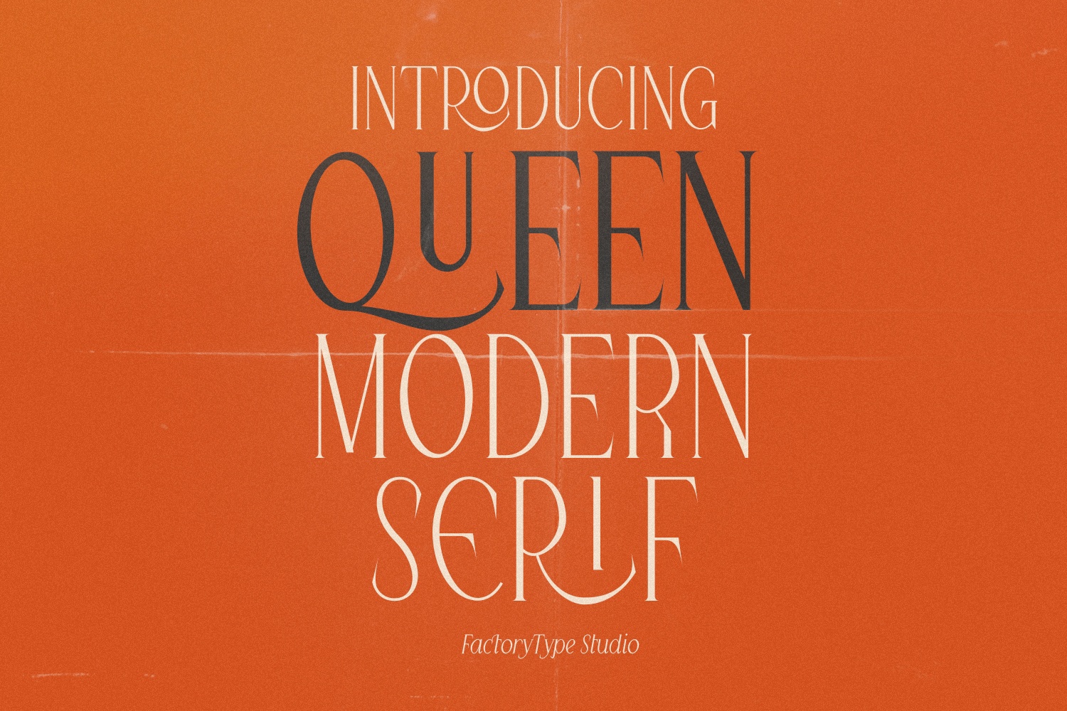 Przykład czcionki Queen Serif
