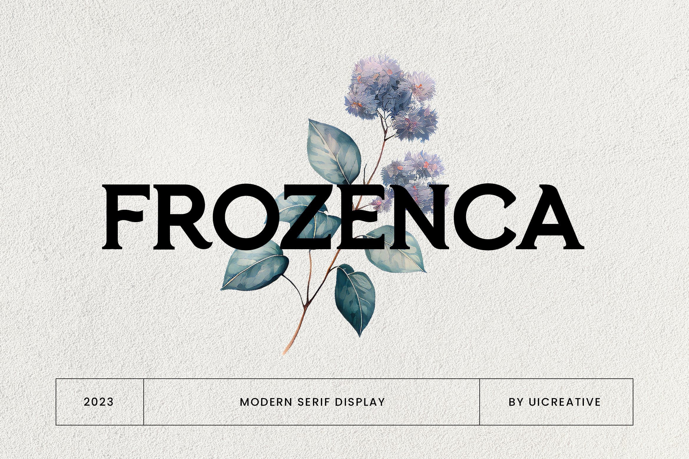 Przykład czcionki Frozenca