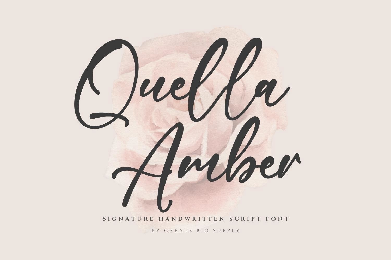 Przykład czcionki Quella Amber Regular