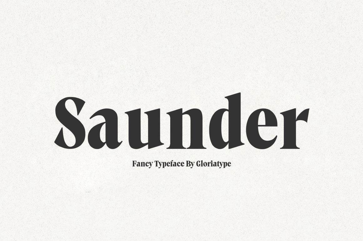 Przykład czcionki Saunder