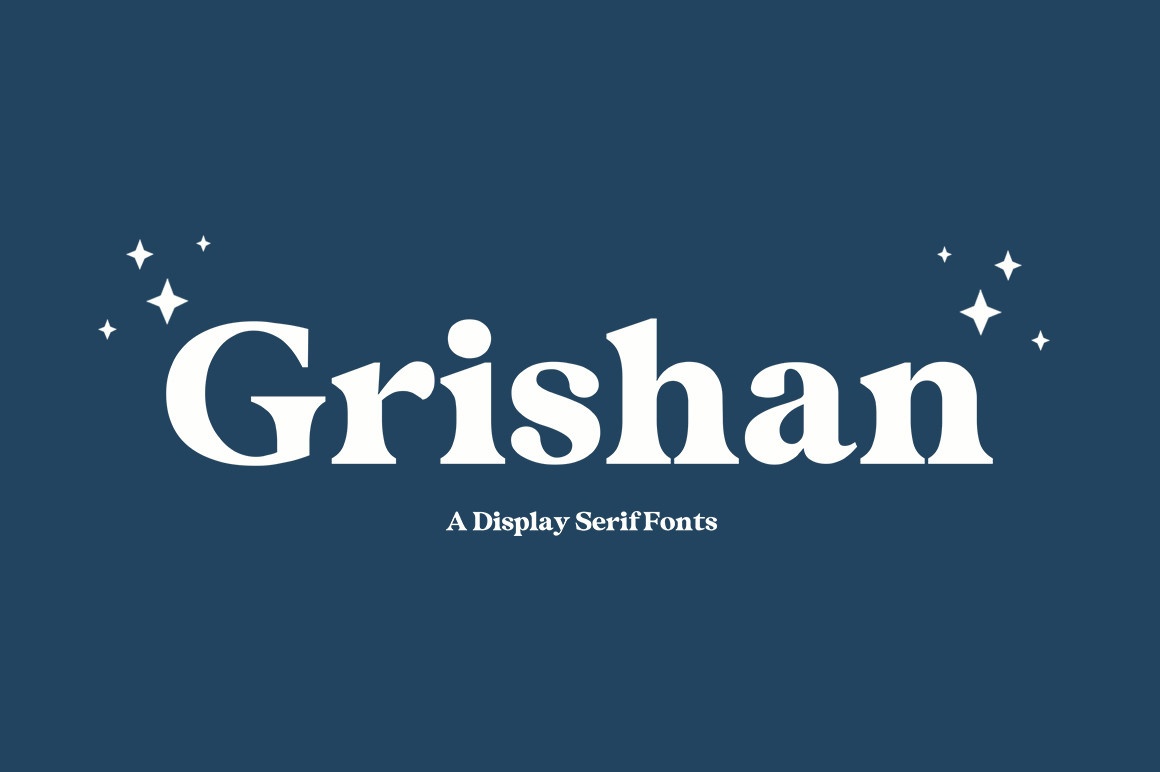 Przykład czcionki Grishan Regular