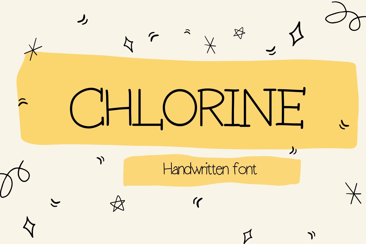 Przykład czcionki Chlorine
