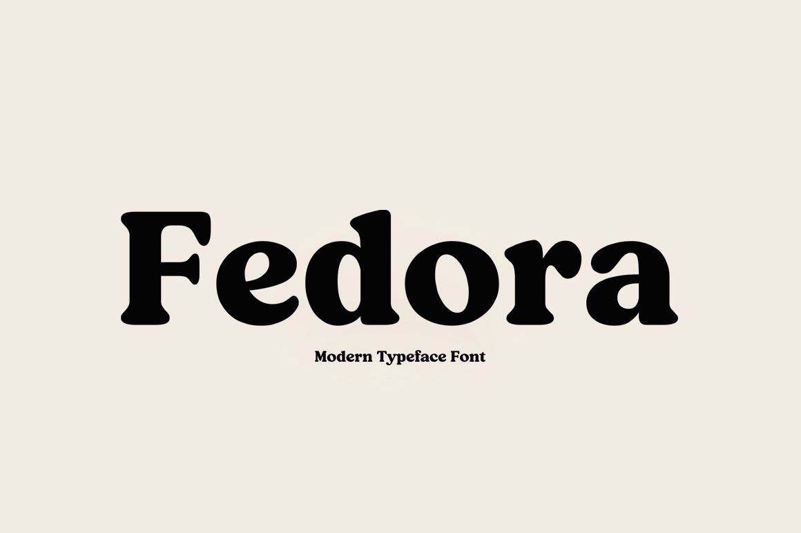 Przykład czcionki Fedora Regular