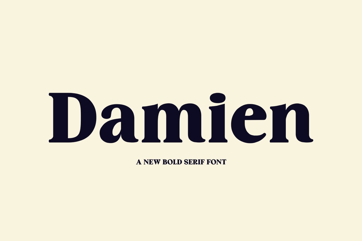Przykład czcionki Damien
