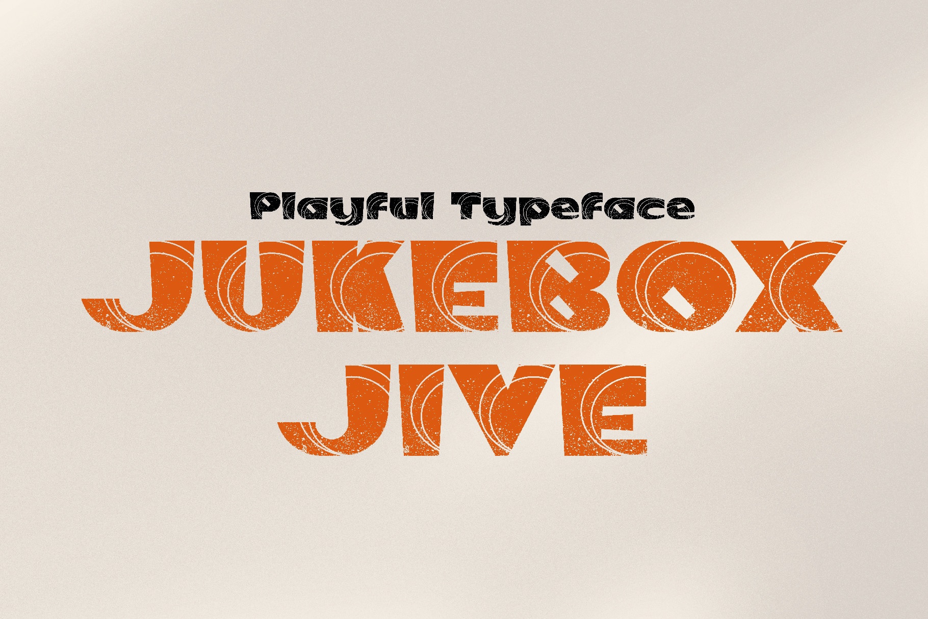 Przykład czcionki Jukebox Regular