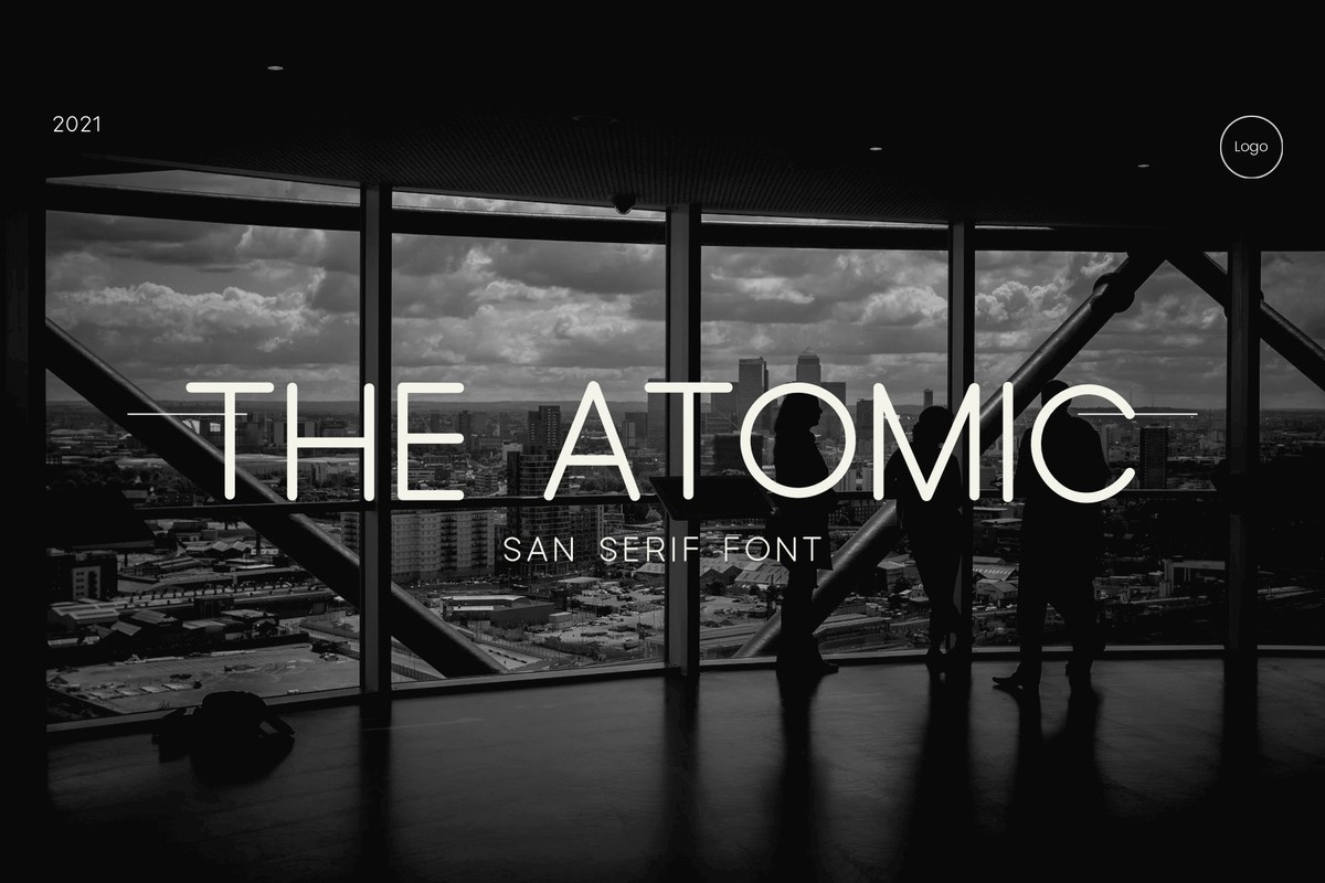 Przykład czcionki The Atomic