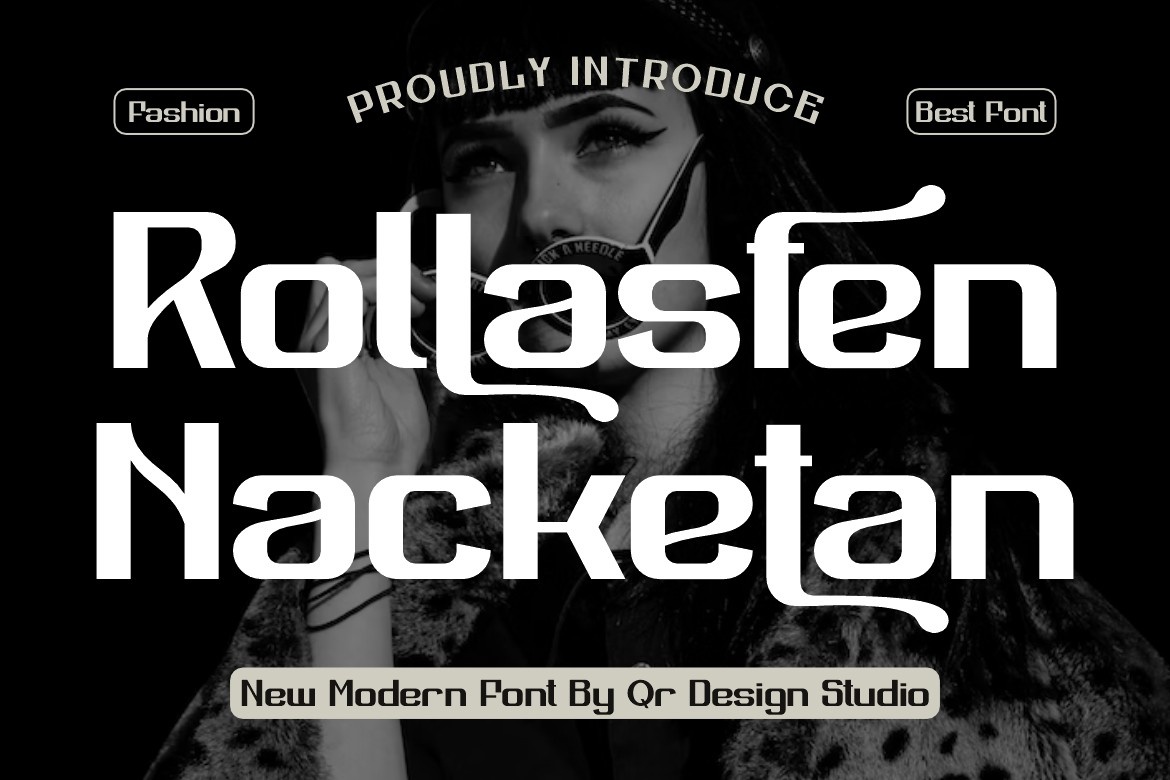 Przykład czcionki Rollasfen Nacketan