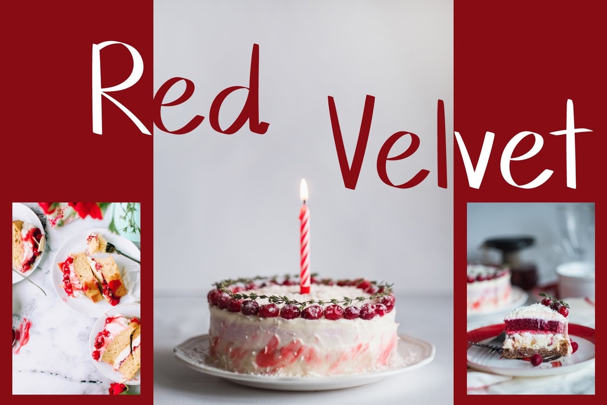Przykład czcionki Red Velvet