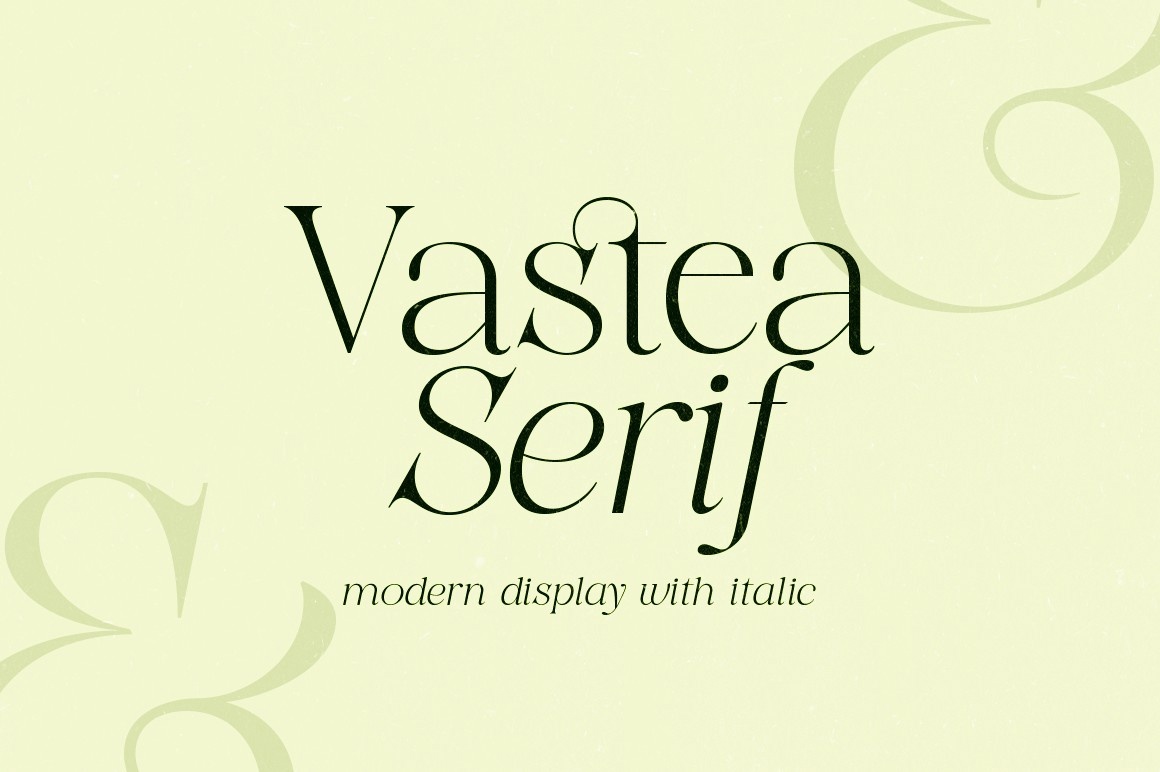 Przykład czcionki Vastea Serif