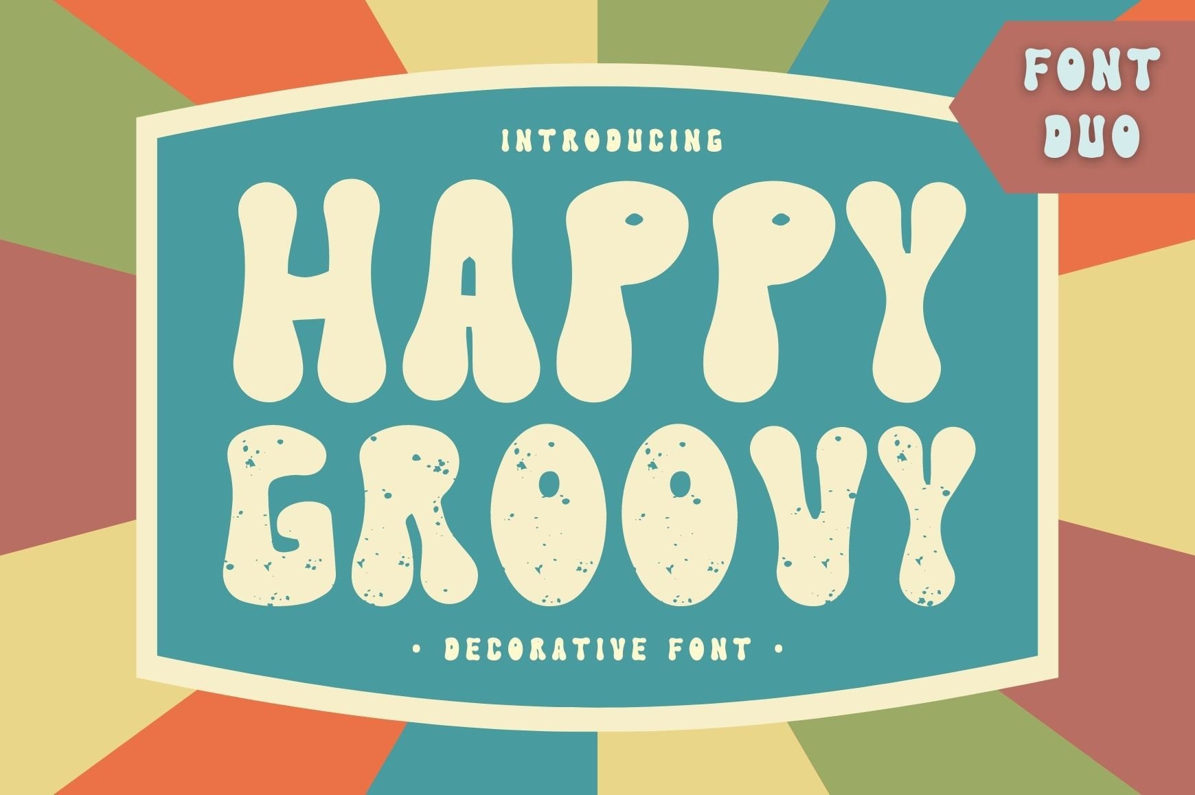Przykład czcionki Happy Groovy