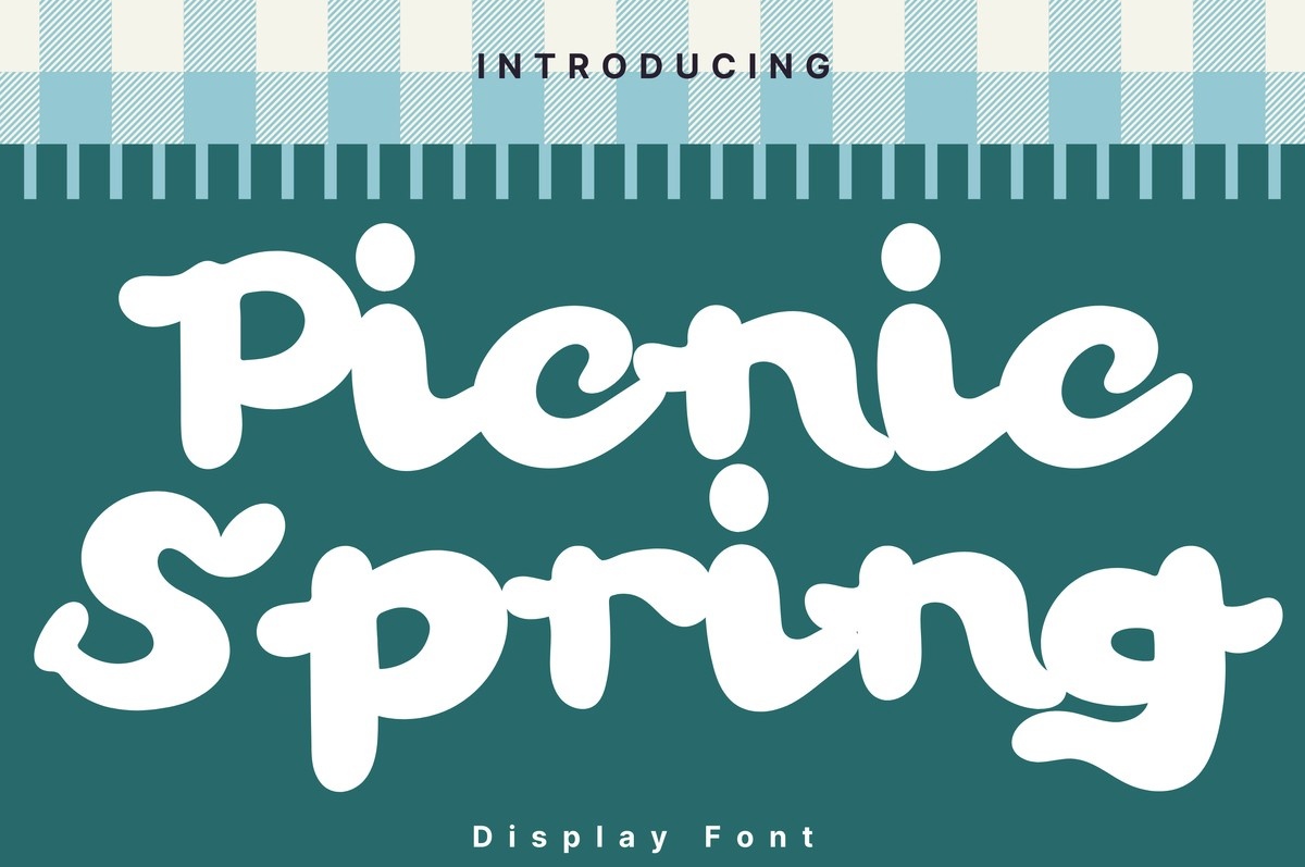 Przykład czcionki Picnic Spring
