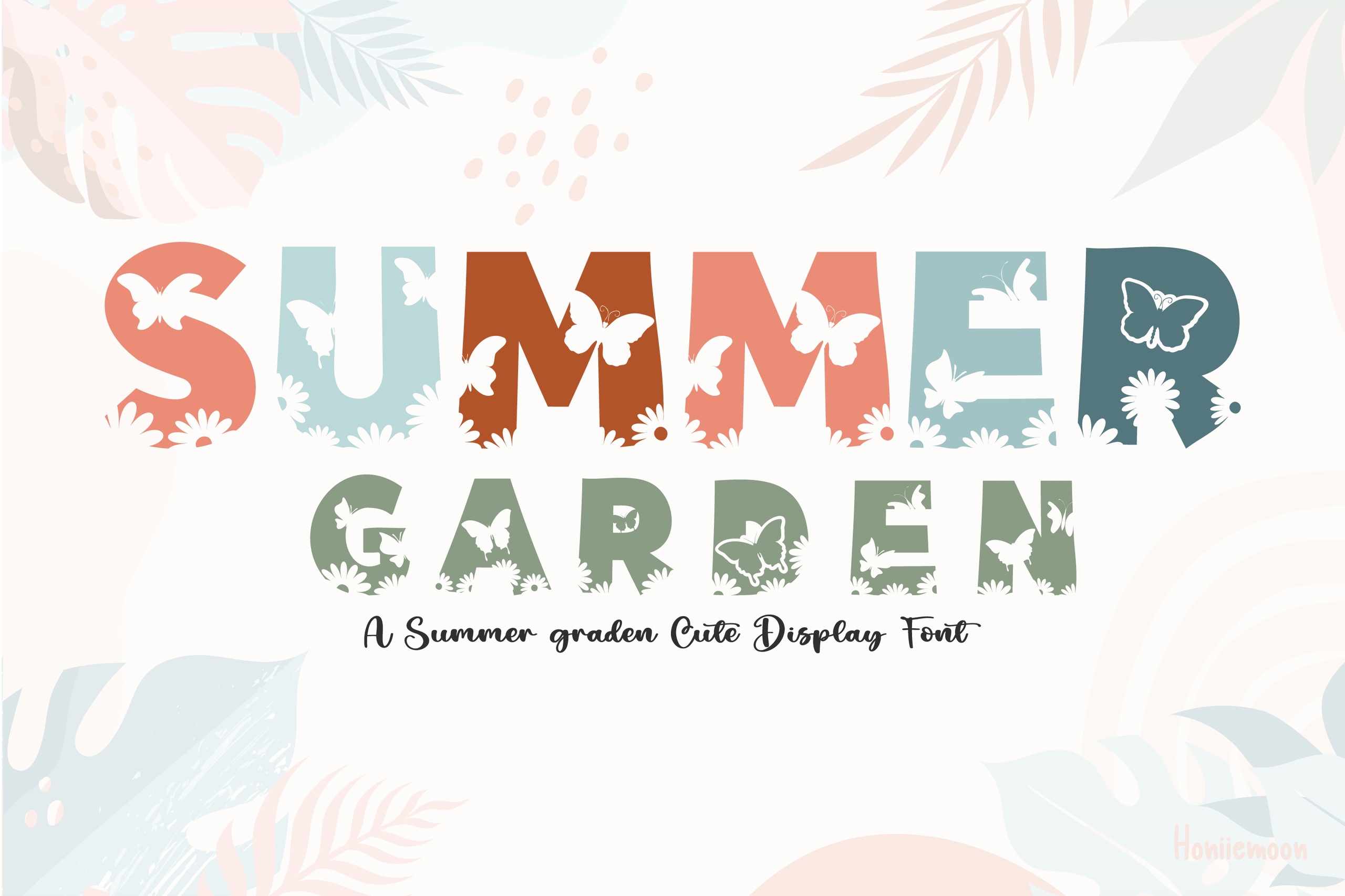 Przykład czcionki Summer Garden