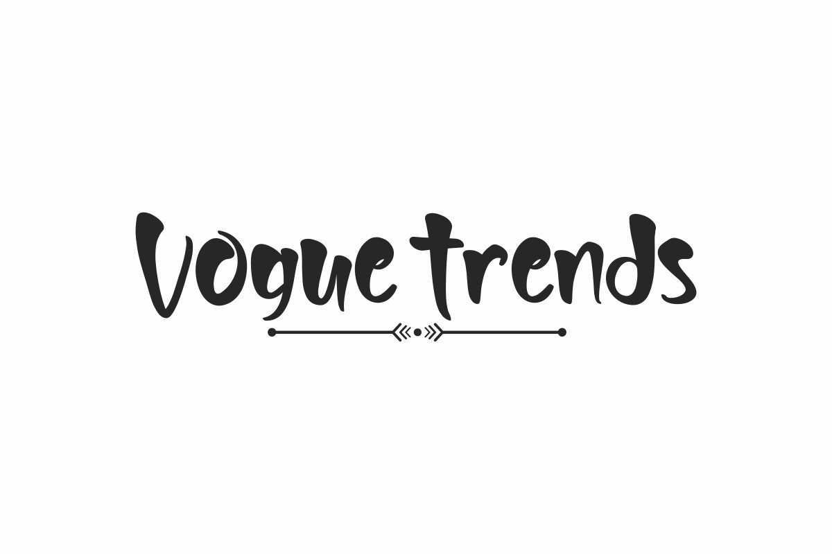 Przykład czcionki Vogue Trends