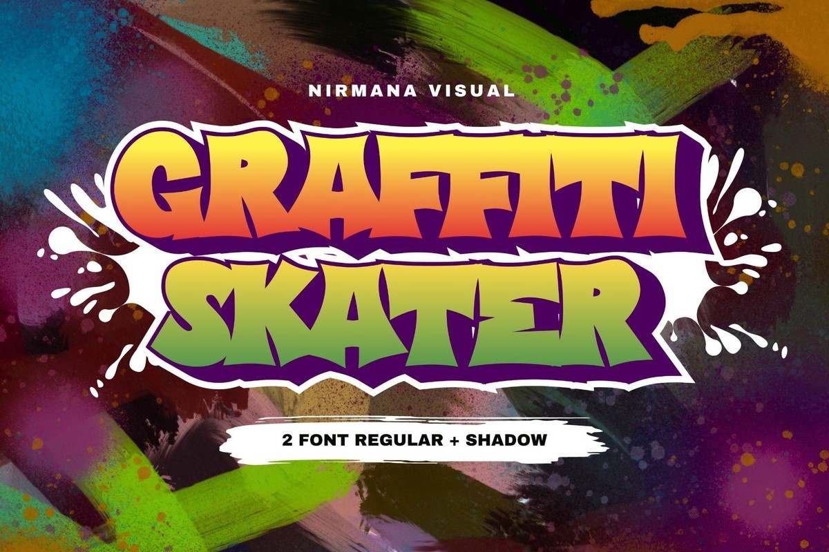 Przykład czcionki Graffiti Skater Shadow