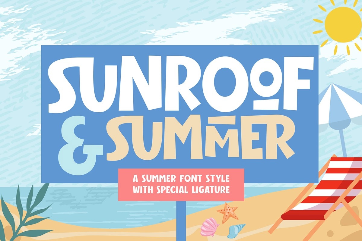 Przykład czcionki Sunroof & Summer Regular