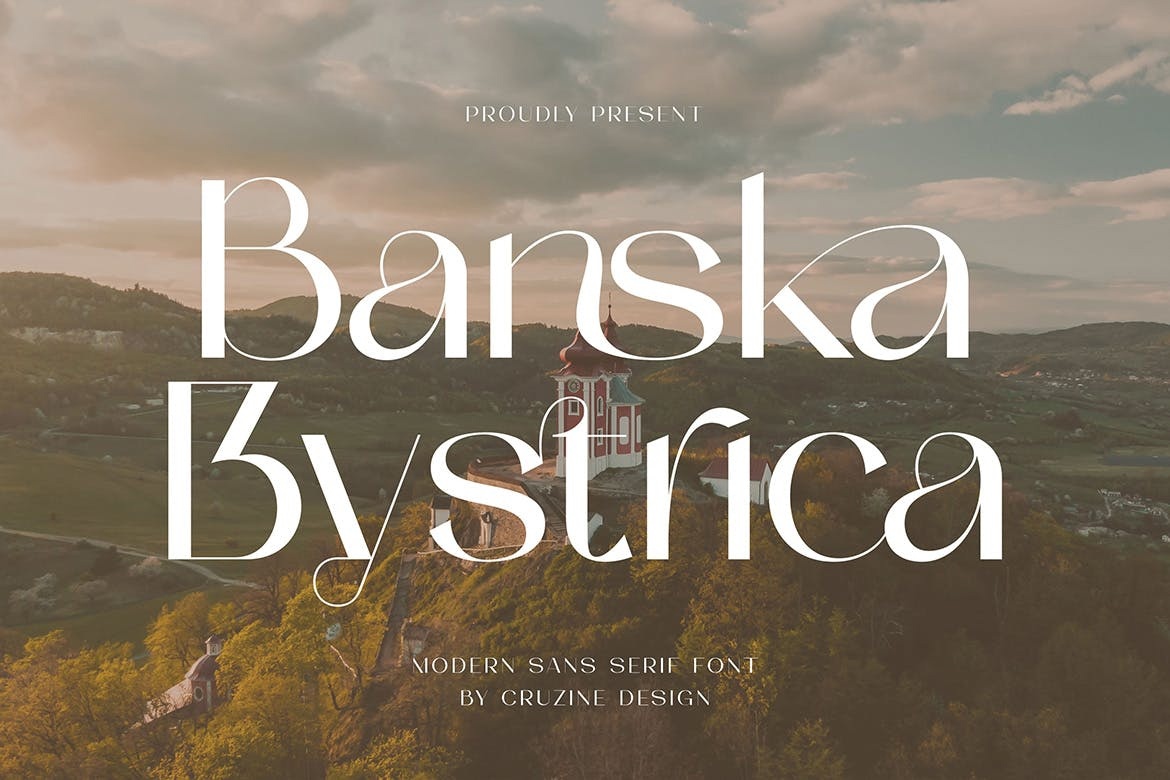 Przykład czcionki Banska Bystrica
