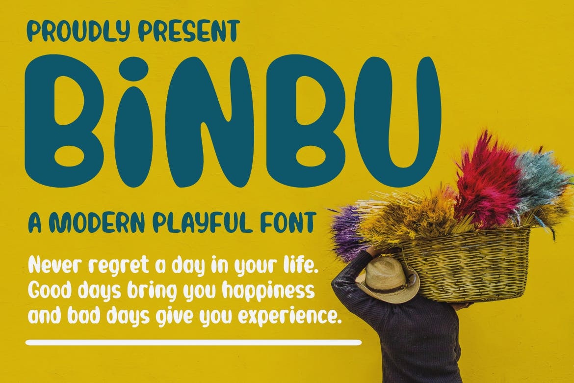 Przykład czcionki Binbu