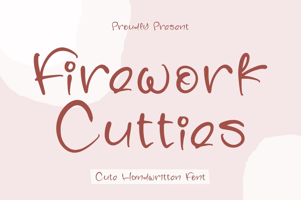 Przykład czcionki Firework Cutties