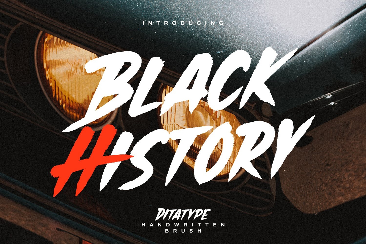 Przykład czcionki Black History