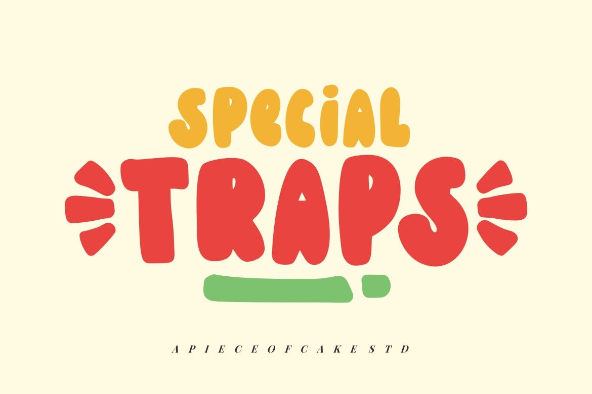 Przykład czcionki Special Traps