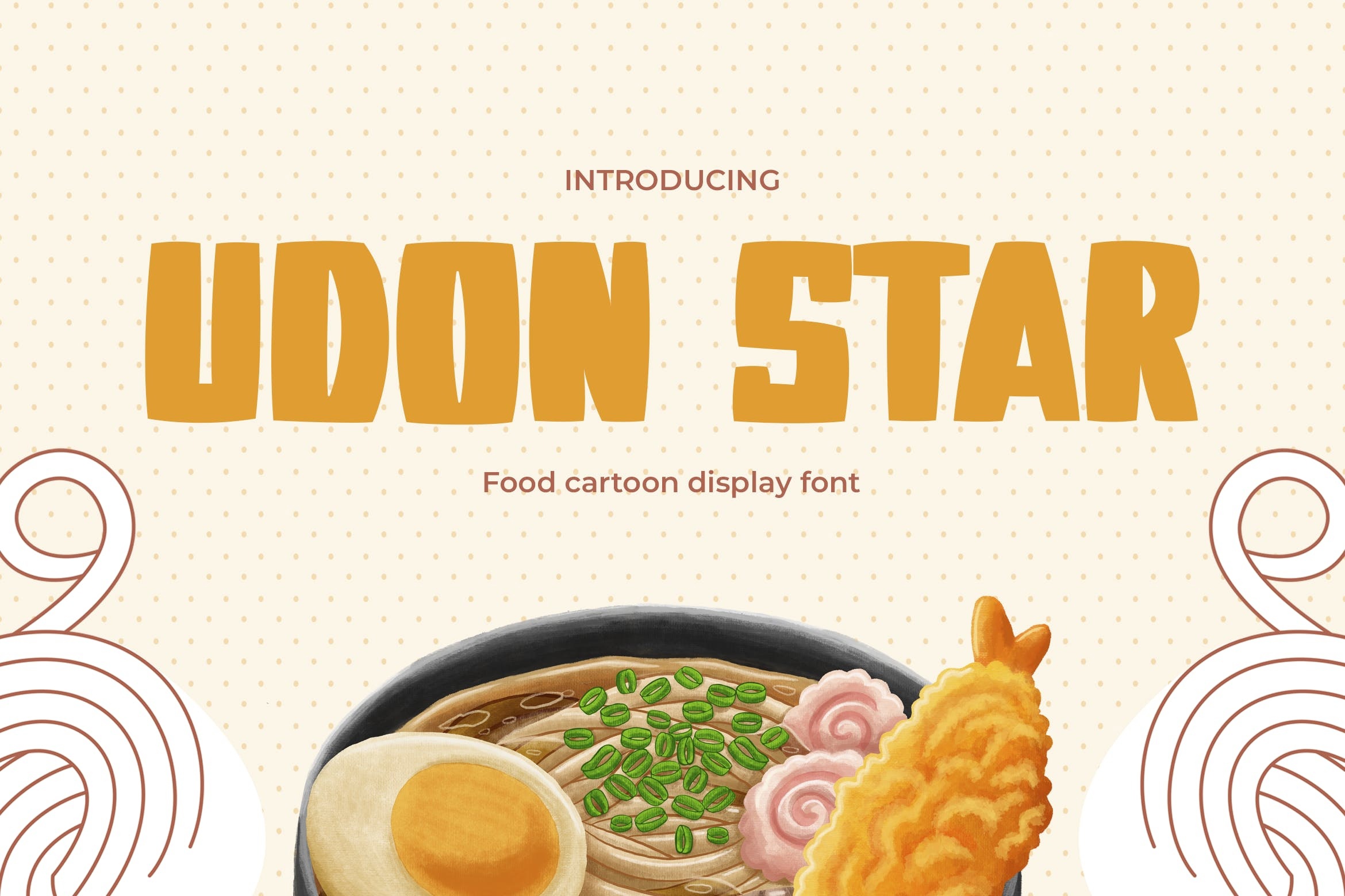 Przykład czcionki Udon Star