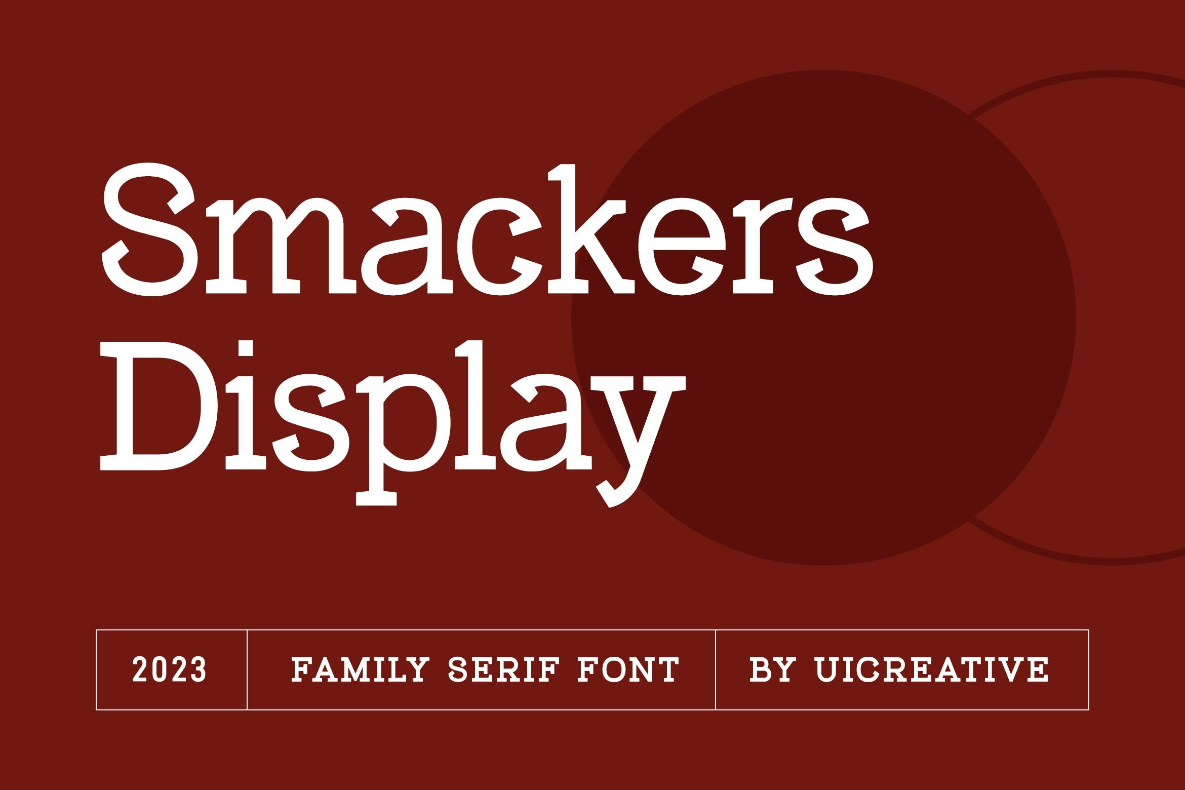 Przykład czcionki Smackers Display ThinItalic