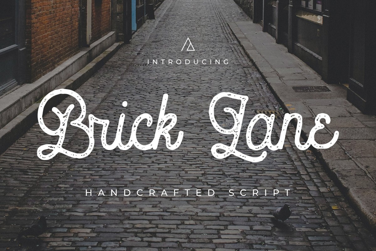 Przykład czcionki Brick Lane Rough