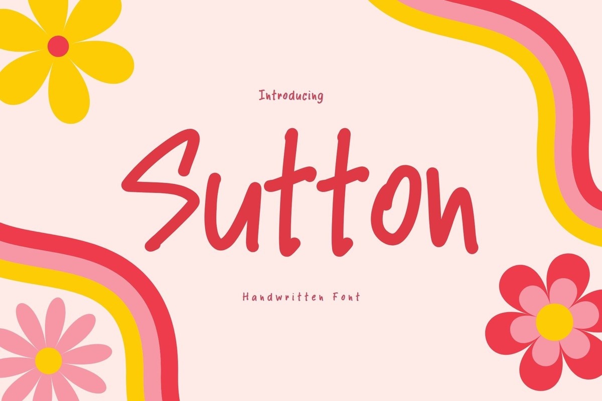 Przykład czcionki Sutton Regular
