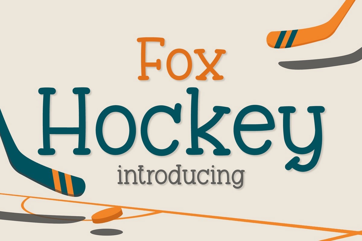 Przykład czcionki Fox Hockey