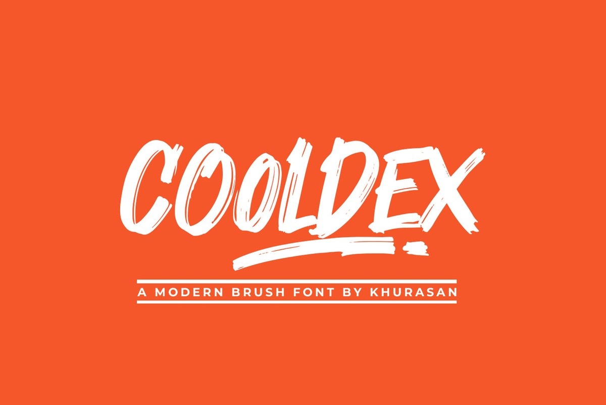 Przykład czcionki Cooldex