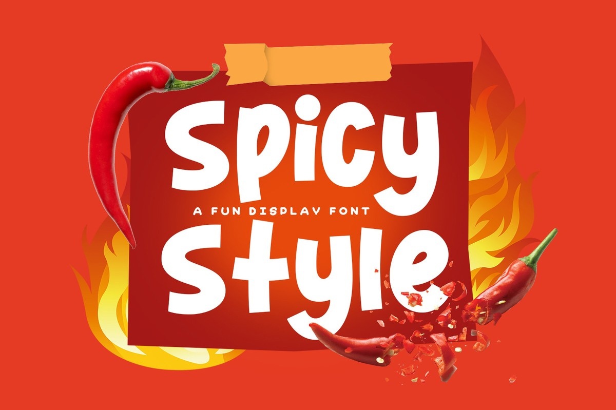 Przykład czcionki Spicy Style Regular