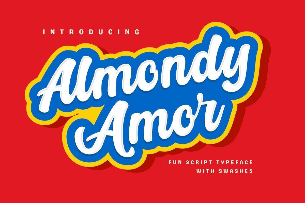 Przykład czcionki Almondy