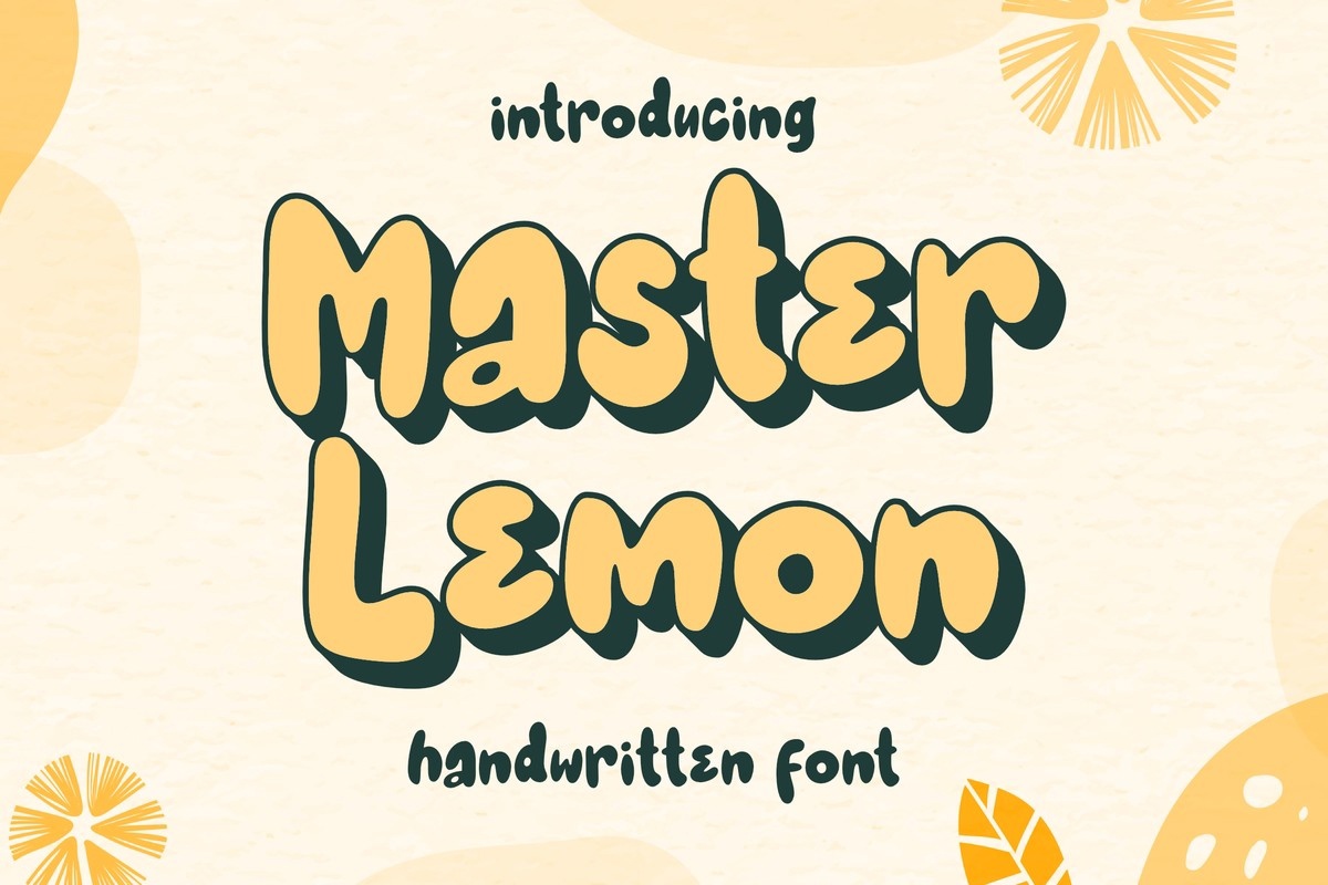 Przykład czcionki Master Lemon