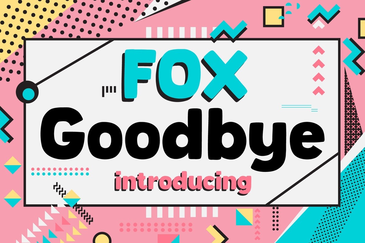 Przykład czcionki Fox Goodbye Regular