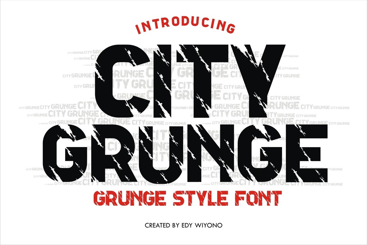 Przykład czcionki City Grunge