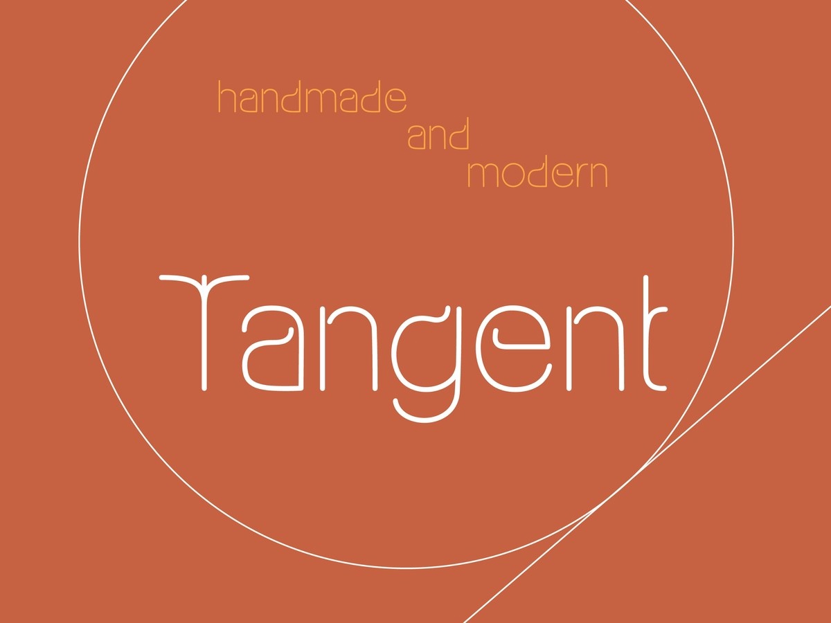 Przykład czcionki Tangent
