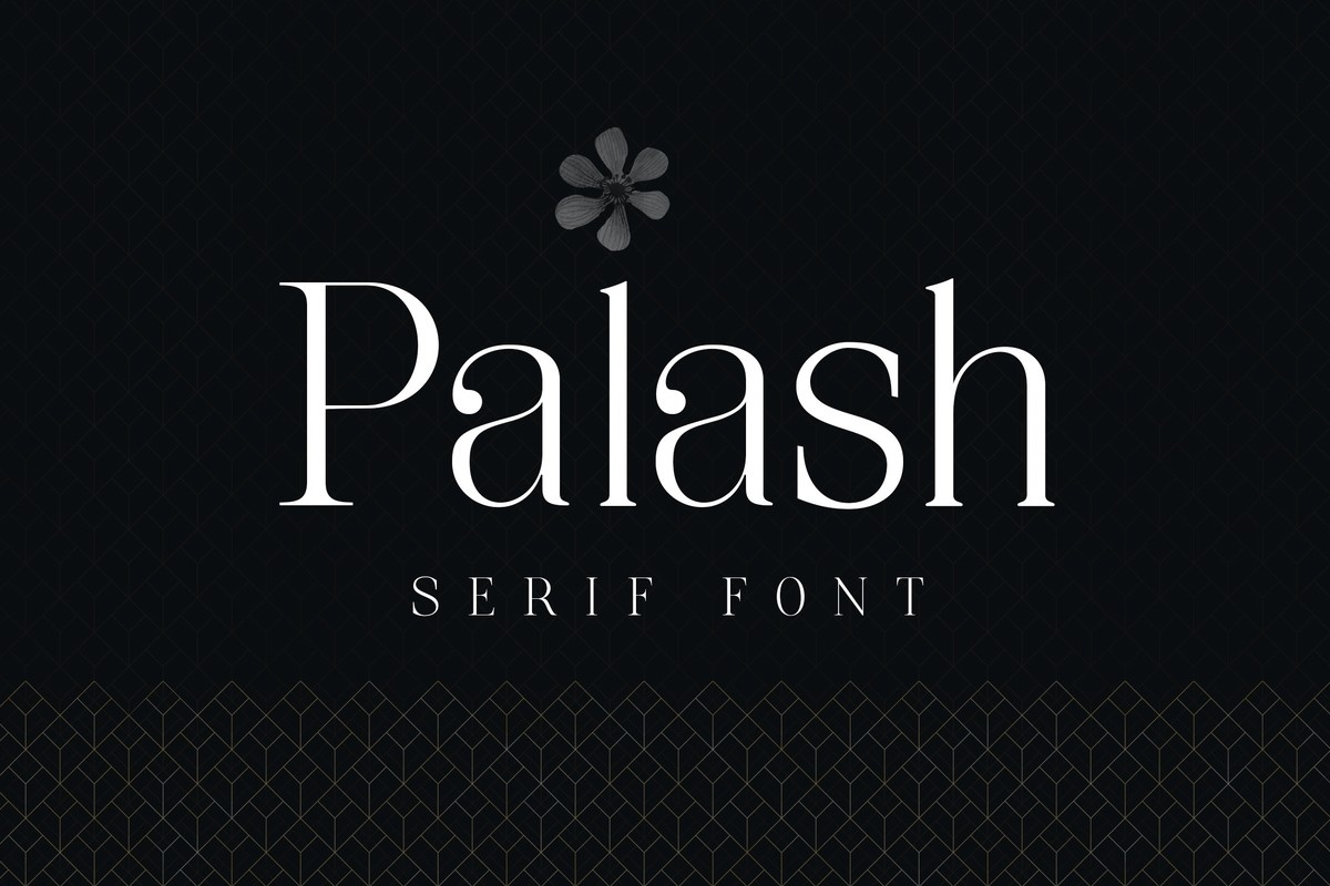 Przykład czcionki Palash