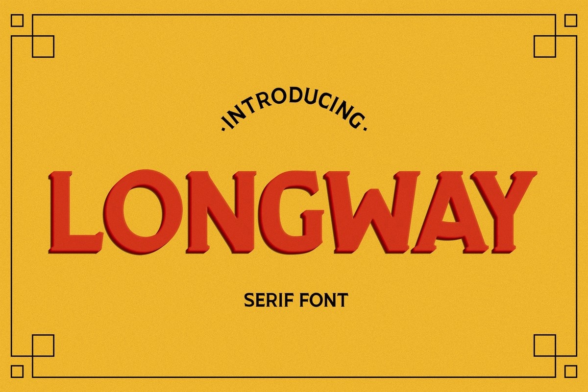 Przykład czcionki Longway