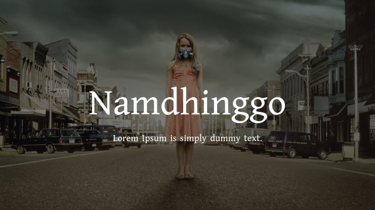 Przykład czcionki Namdhinggo