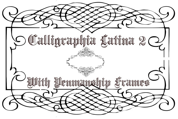Przykład czcionki Calligraphia Latina 2