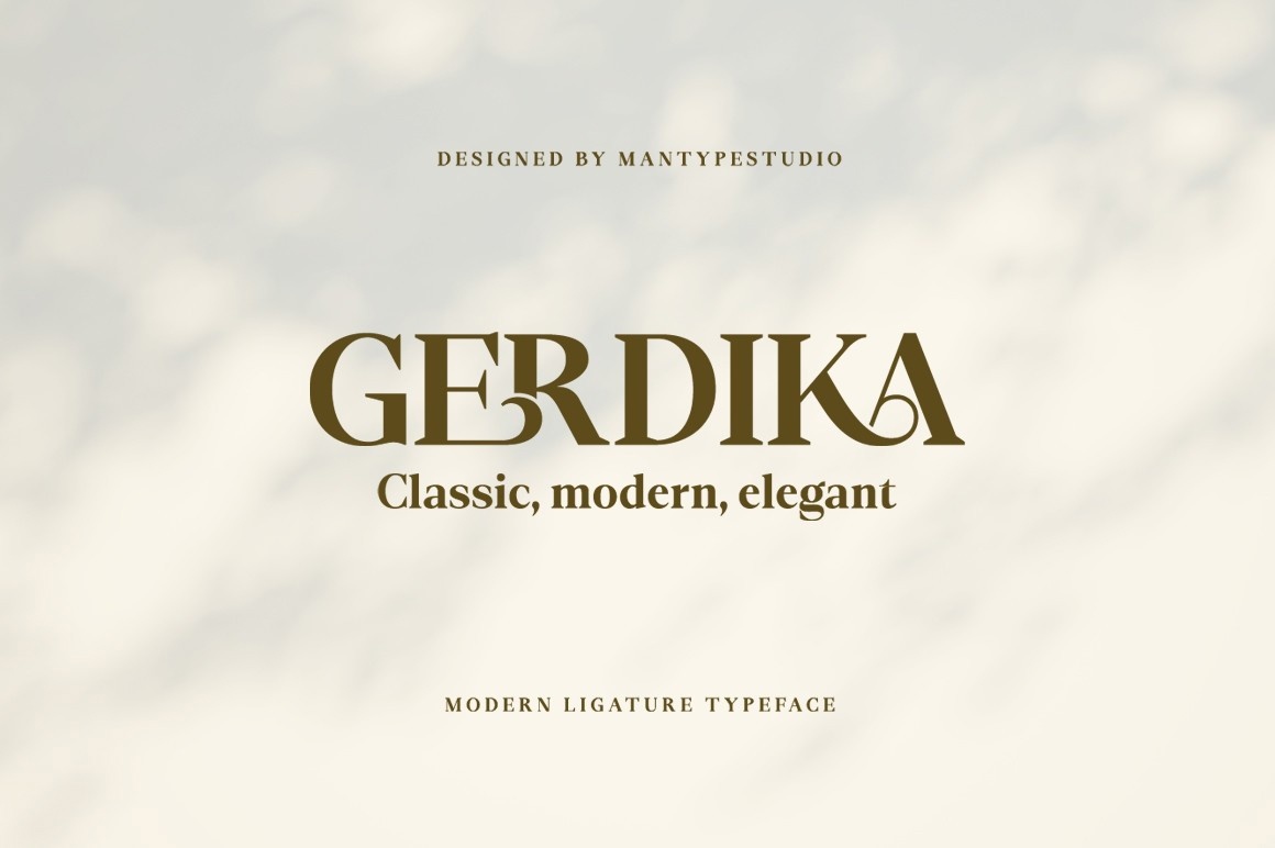 Przykład czcionki Gerdika Regular