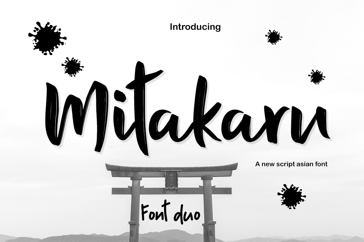 Przykład czcionki Mitakaru