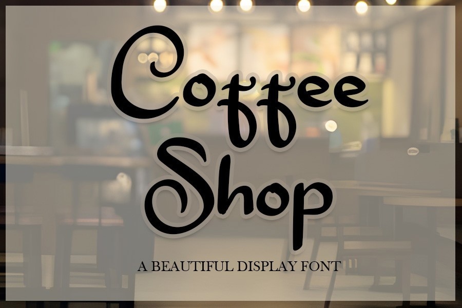 Przykład czcionki Coffee Shop