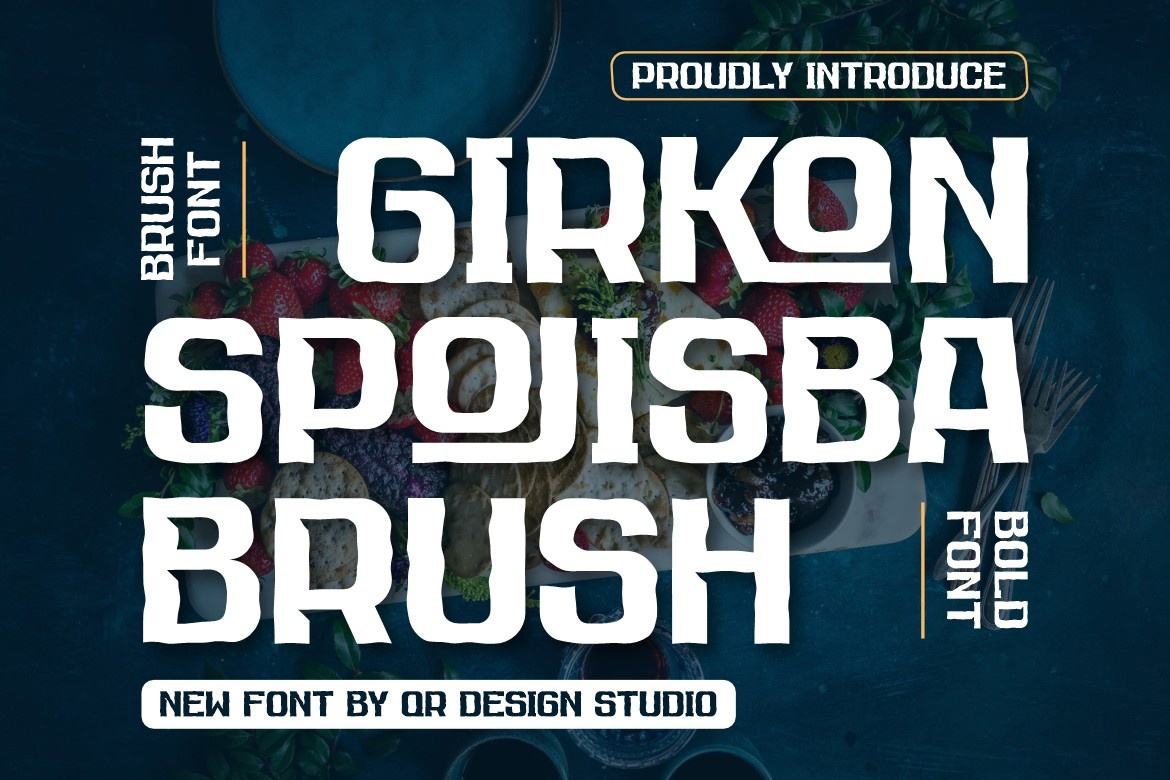 Przykład czcionki Girkon Spojisba Brush Regular