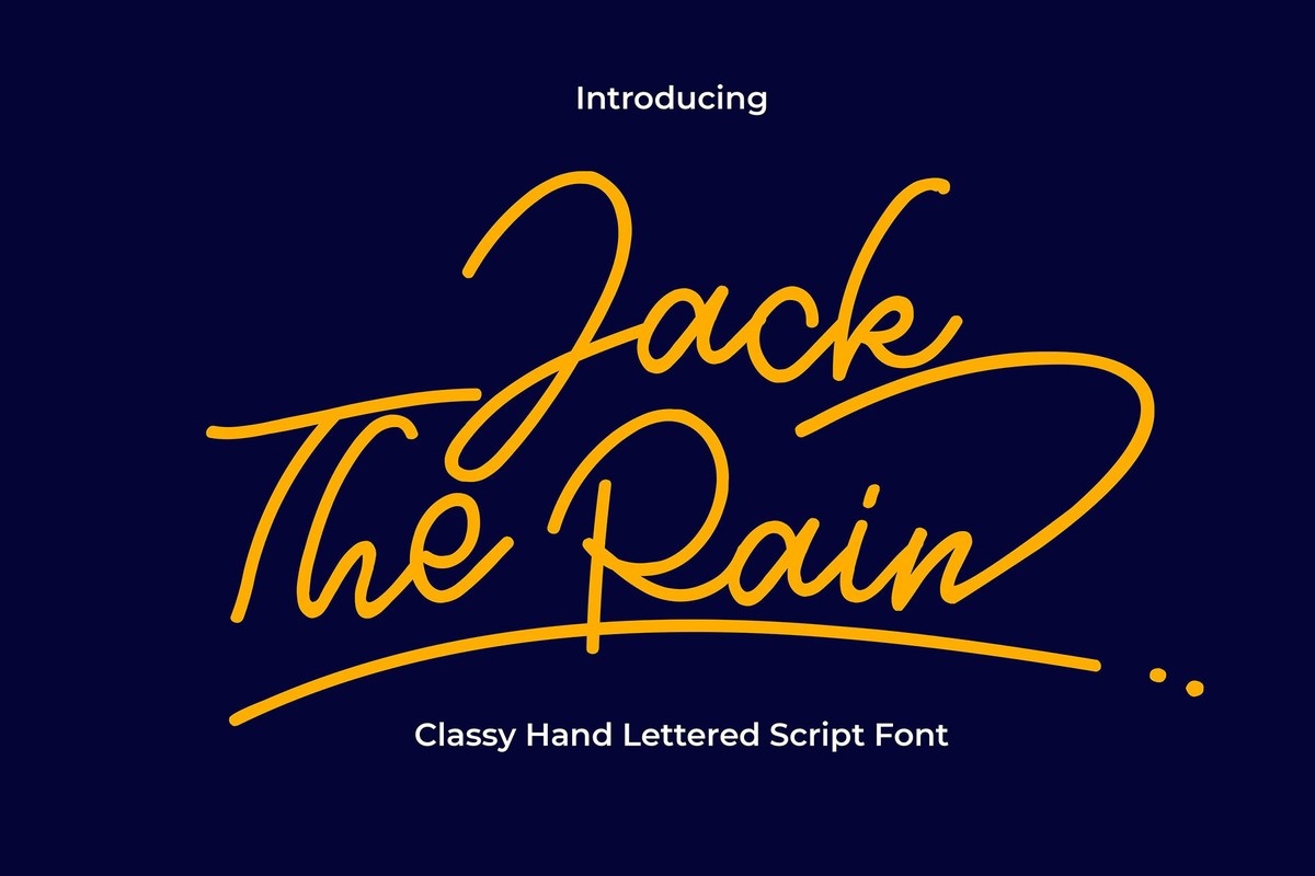 Przykład czcionki Jack the Rain