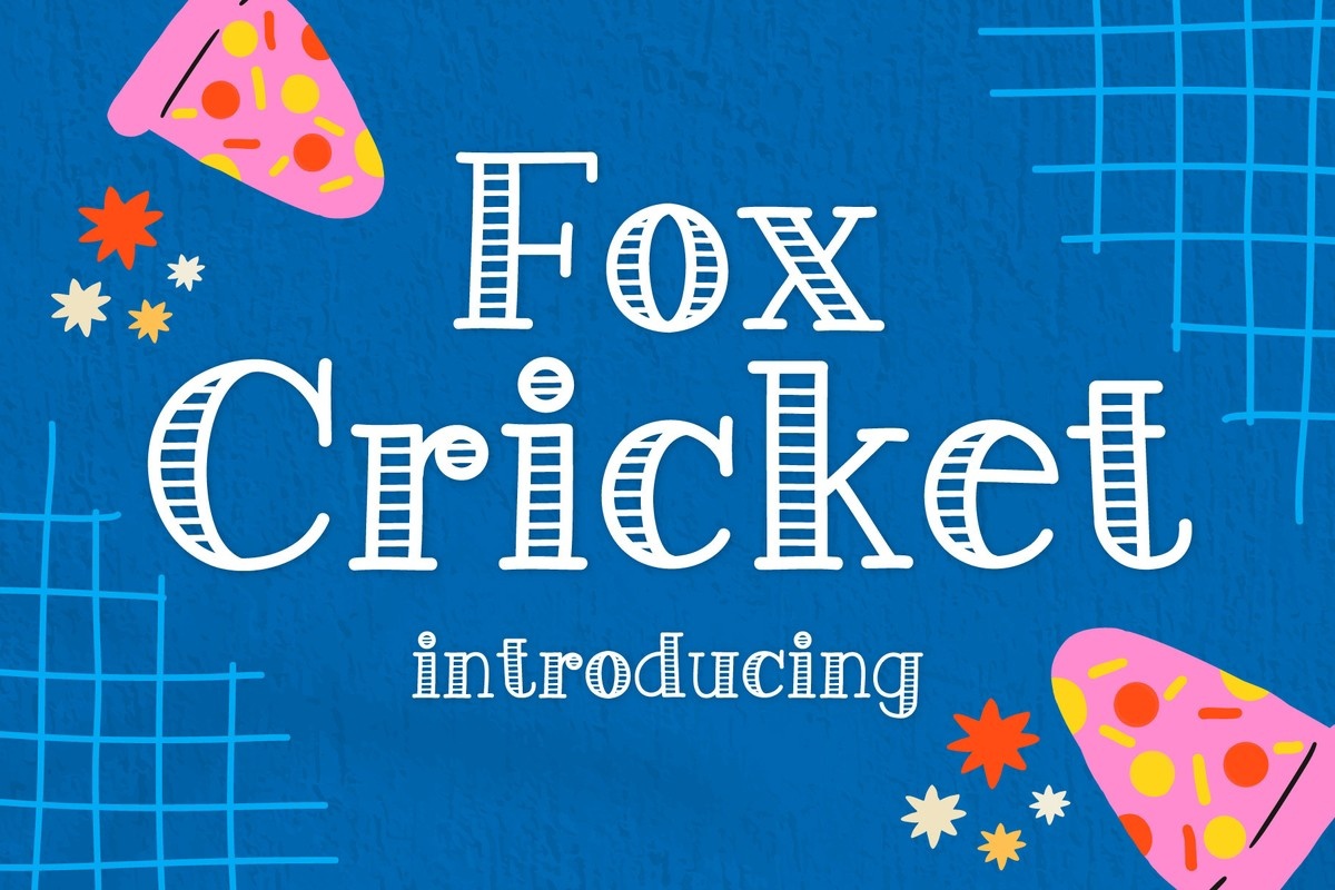 Przykład czcionki Fox Cricket