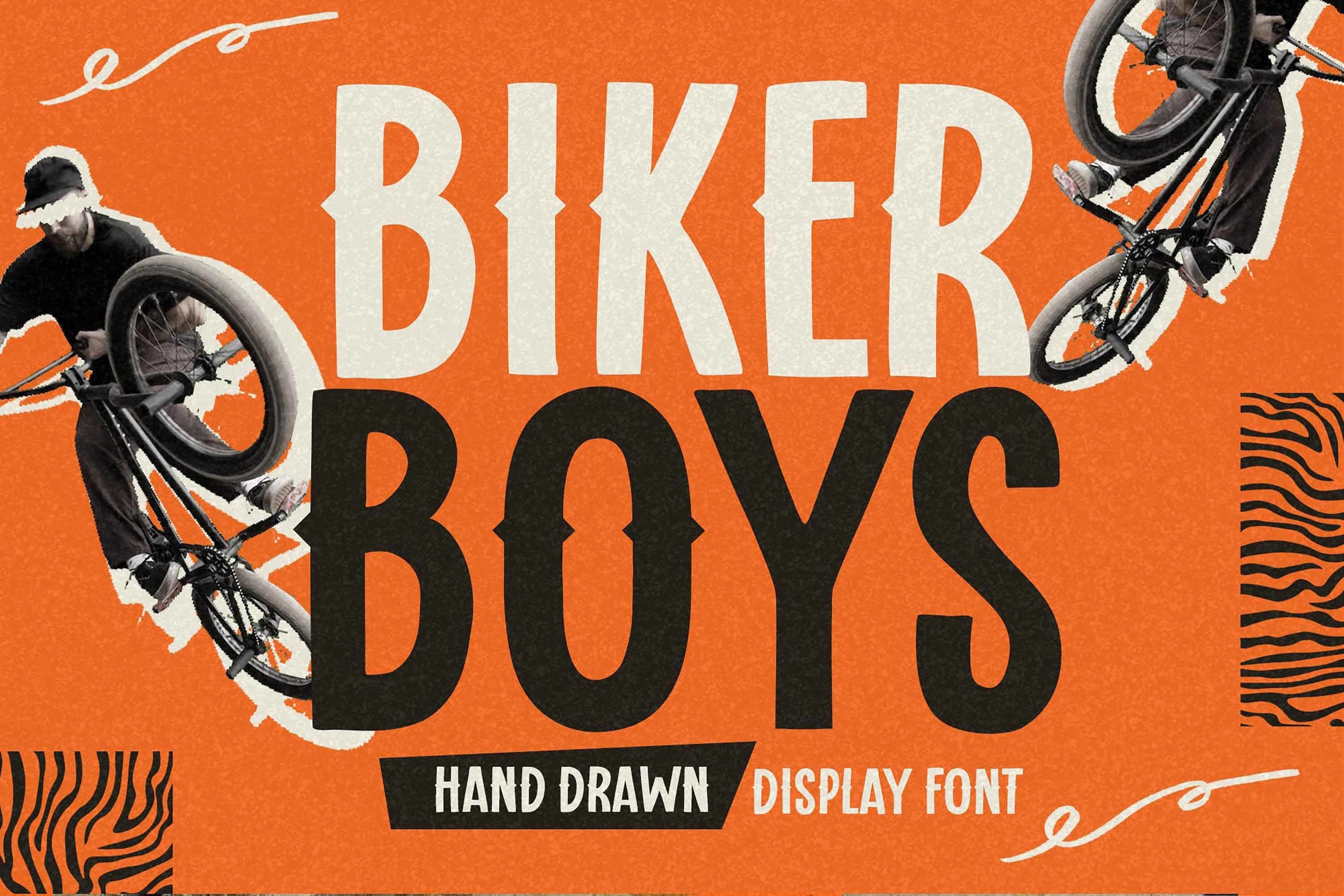 Przykład czcionki Biker Boys